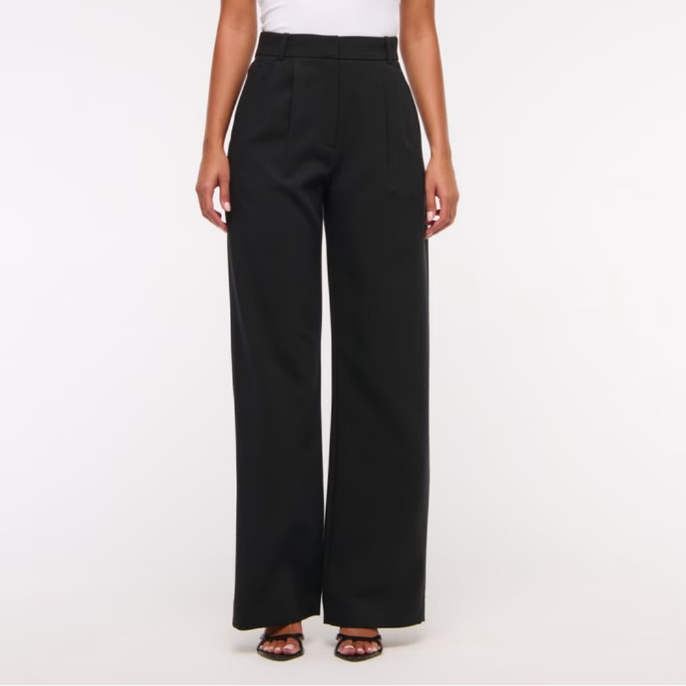A&F Sloane Tailored Wide Leg Pant